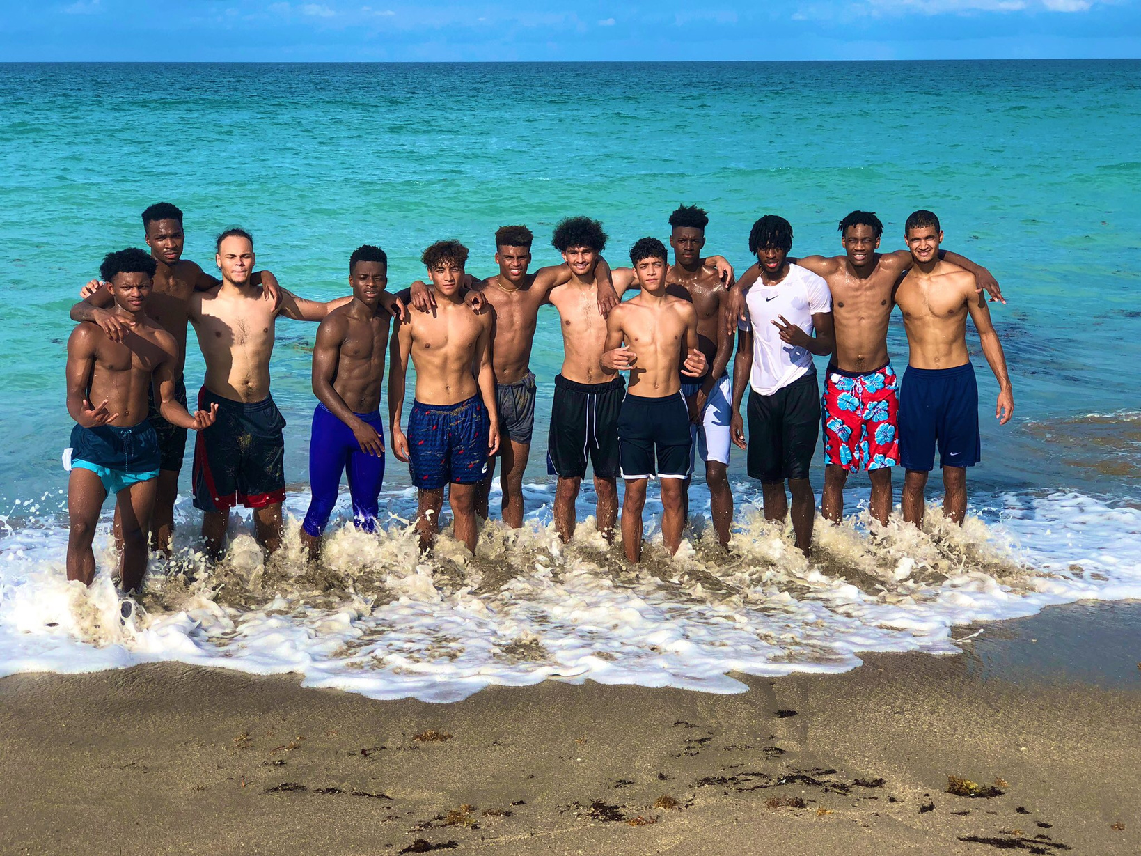 TLAP Sports Academy Preparatory Players at the Beach